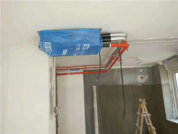 苹果派12号楼美的中央空调多联机安装案例