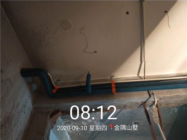 金隅山墅大金中央空调一拖七系统安装案例